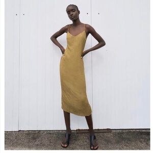 Zara Mustard Yellow Dress